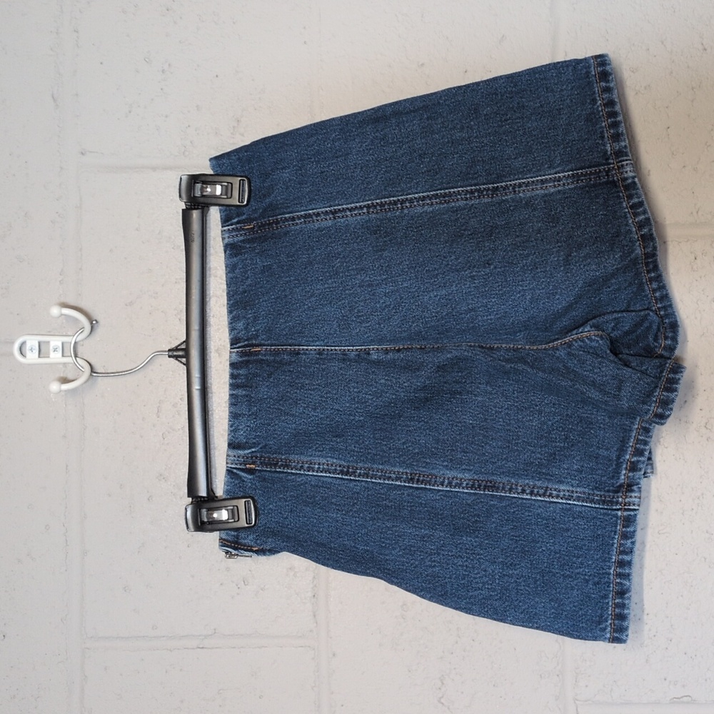 Stradivarius Dark Blue Denim Skort Size US 4 - Picture 4 of 5